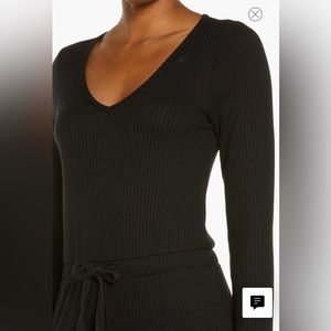 So Chic Luxe Knit Long Sleeve Jumpsuit